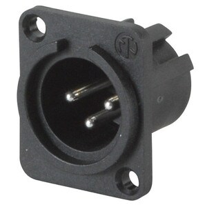 Neutrik NC3MPP Chassis Mount Male XLR Connector Plastic "D"